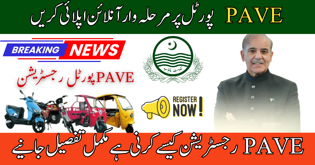 Step-by-Step Registration Process on PAVE Portal