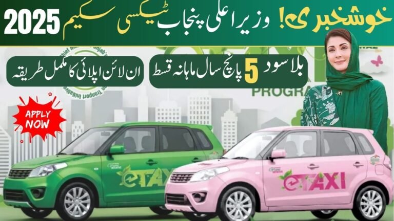 CM Punjab Green e-Taxi Program 2025 