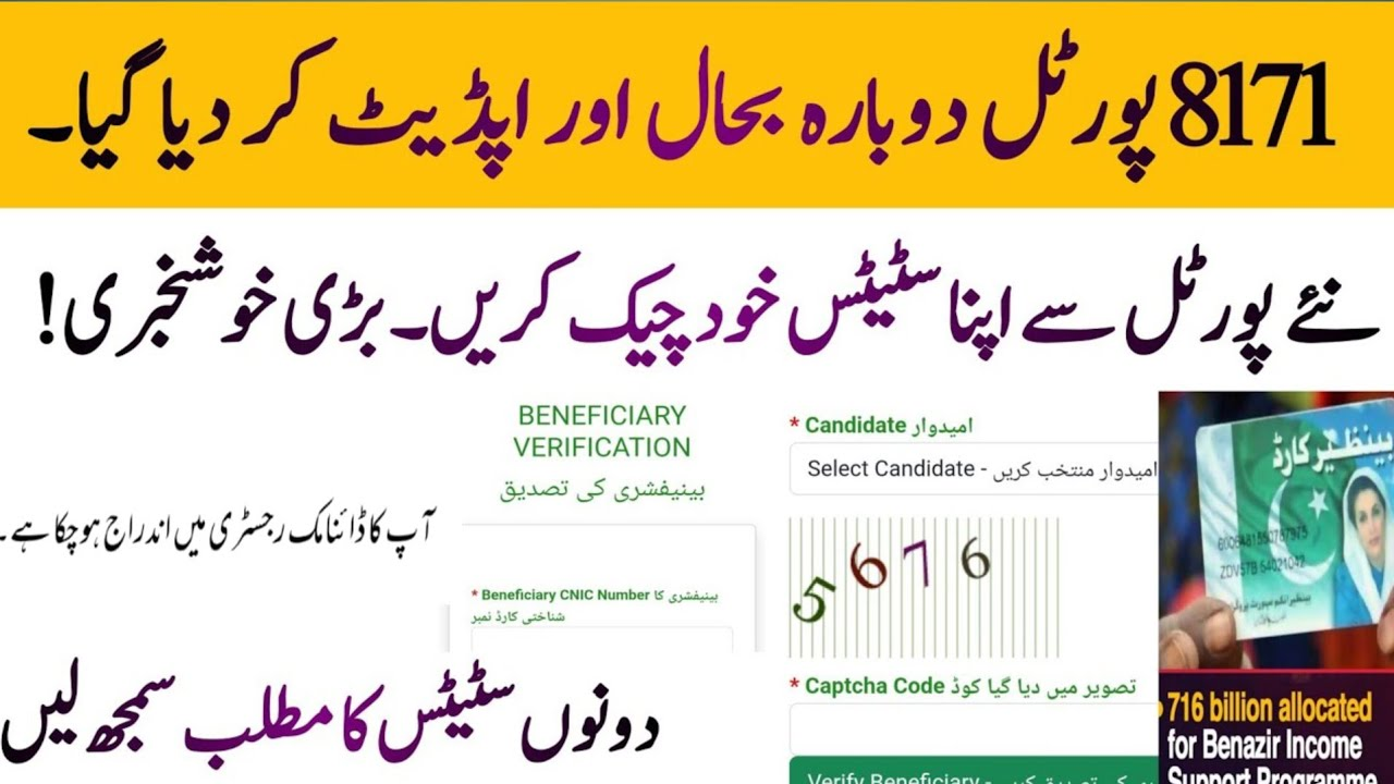 BISP Status Check 2025