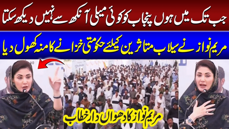 CM Punjab Sailab Bahali Program 