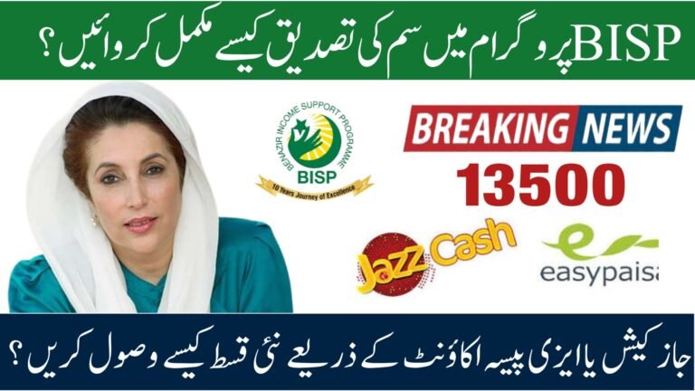 How Do Women Verify BISP 8171 Payments With Any SIM?